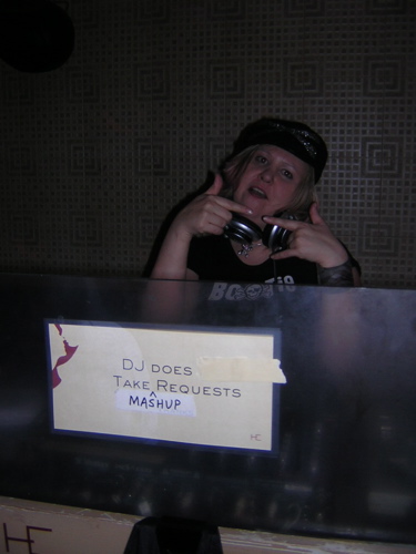 We modified the "DJ Does Not Take Requests" sign