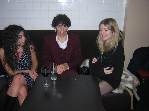 Jason with Sarah and Gretchen, two of the great staff people at Happy Ending