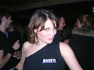 Colleen wears a Bootie sticker