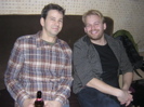 Hanging out in the "VIP booth" at Bootie
