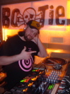 DJ Freddy on the decks downstairs